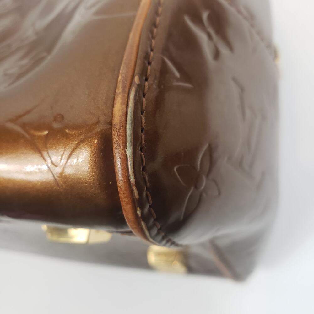 Louis Vuitton Vernis Tompkins Satchel Monogram Metallic Copper - Picture 13 of 15